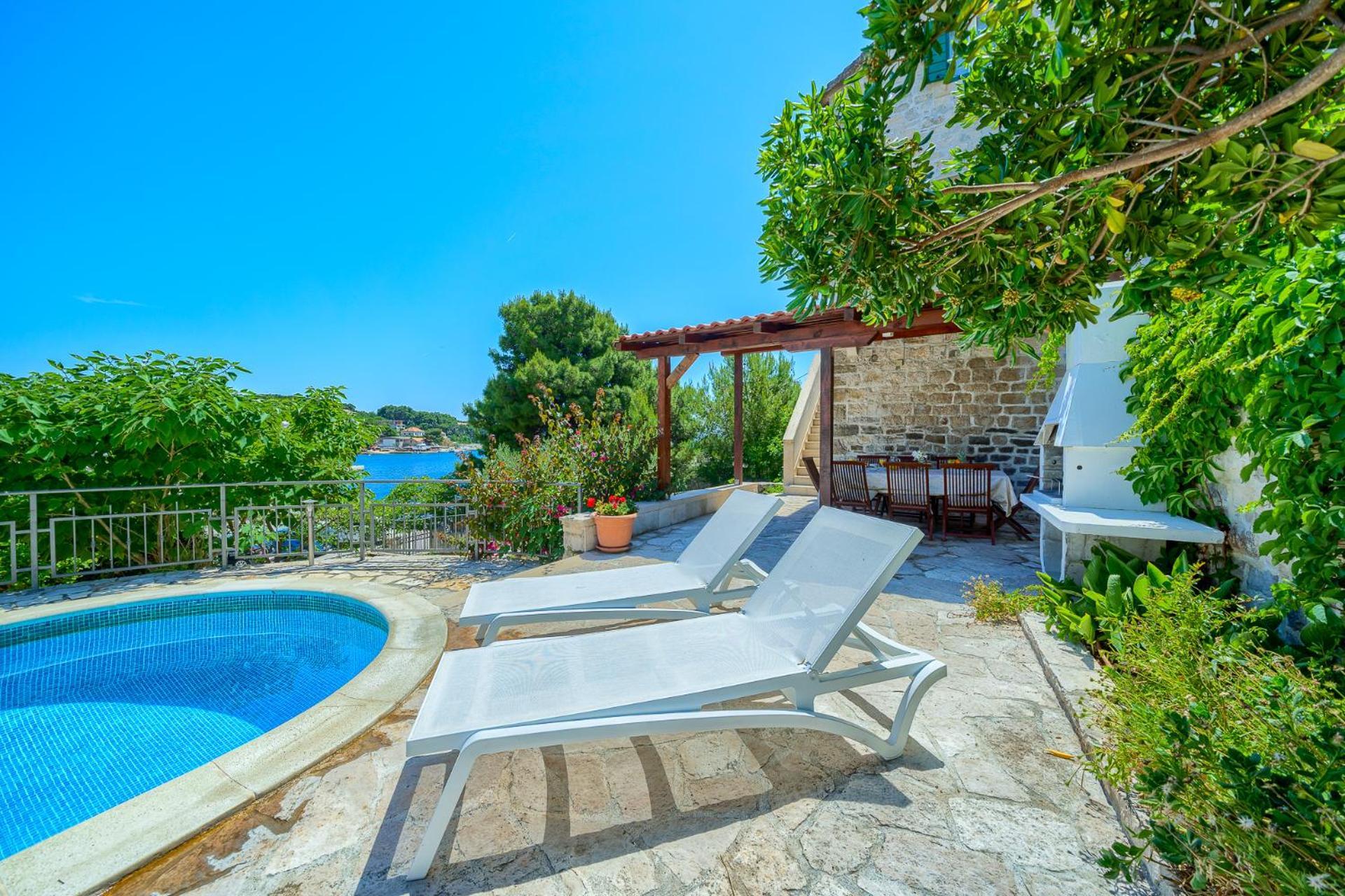 Villa Bonaca Perfect Location For A Holiday With Friends Or Family, Heated Pool Sumartin Εξωτερικό φωτογραφία