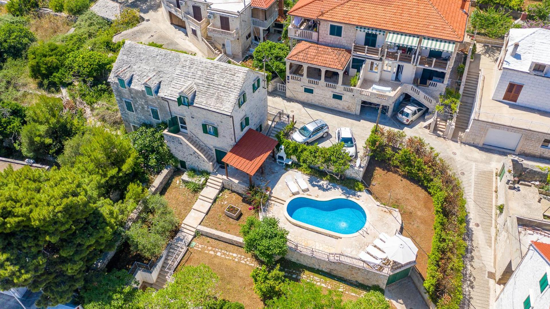 Villa Bonaca Perfect Location For A Holiday With Friends Or Family, Heated Pool Sumartin Εξωτερικό φωτογραφία