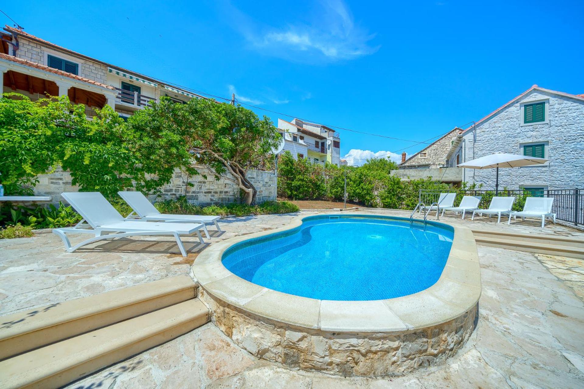 Villa Bonaca Perfect Location For A Holiday With Friends Or Family, Heated Pool Sumartin Εξωτερικό φωτογραφία