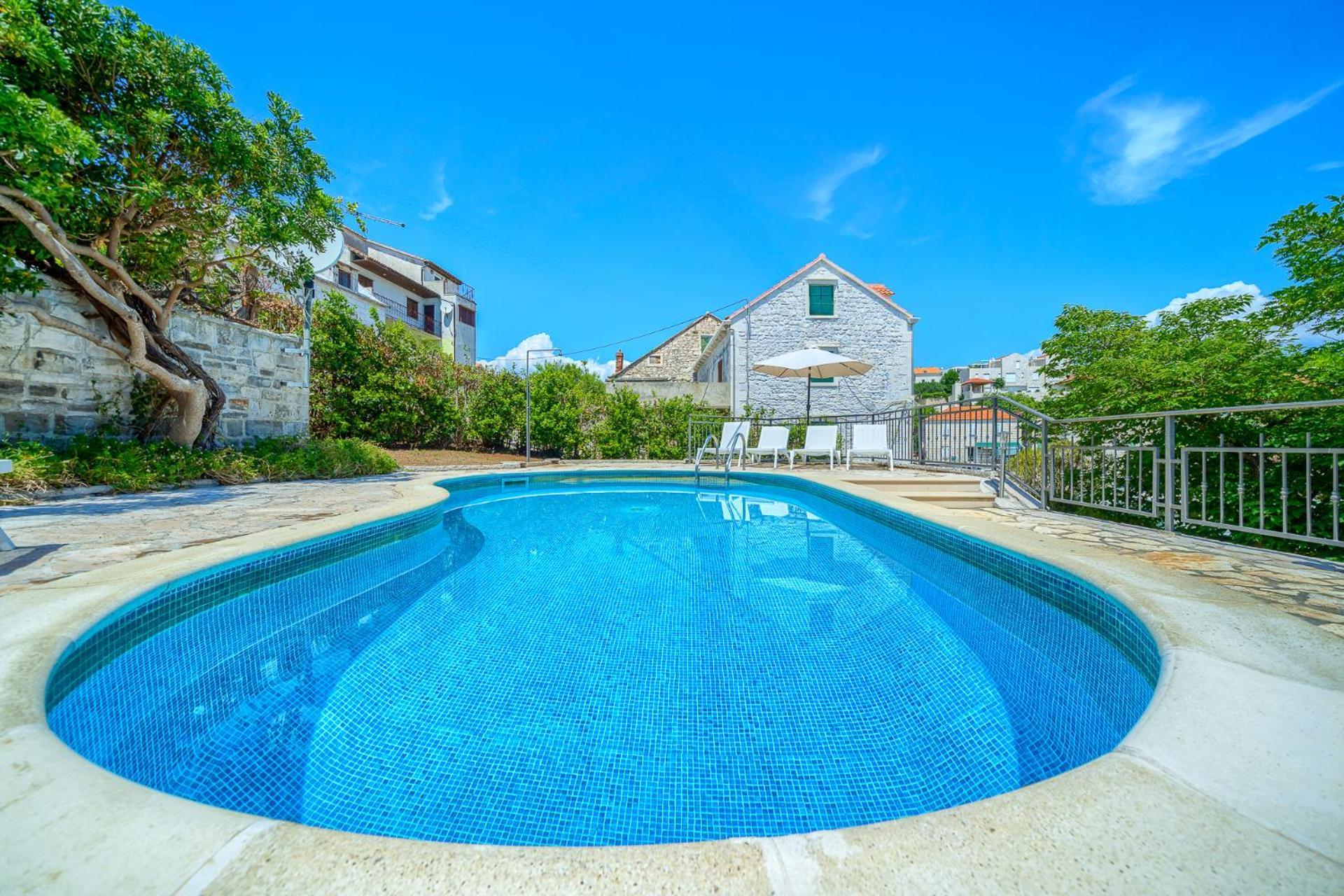 Villa Bonaca Perfect Location For A Holiday With Friends Or Family, Heated Pool Sumartin Εξωτερικό φωτογραφία