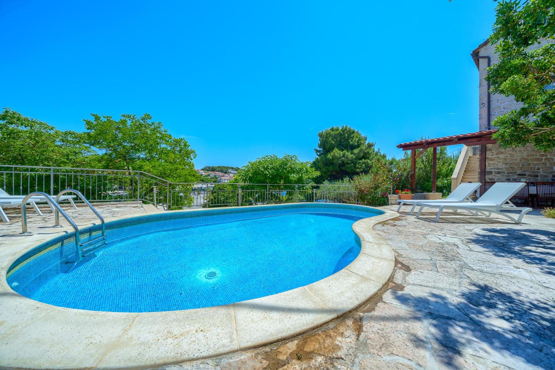 Villa Bonaca Perfect Location For A Holiday With Friends Or Family, Heated Pool Sumartin Εξωτερικό φωτογραφία